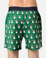 Shop Men's X'mas Wicked Snowman Boxer Green-Full