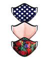 Shop Polka Pink Flower Bundle Combo Mask-Front