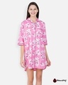 Shop Women's Sleepshirt Pink Flower-Front