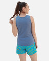 Shop Women's Ww84 Tee & Boxer Set Blue-Design