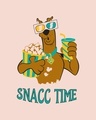 Shop Snacc Time Full Sleeves T-Shirt Baby Pink