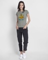 Shop Snacc Time Half Sleeve Printed T-Shirt Meteor Grey-Full