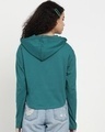 Shop Snazzy Green Color Block Hoodie T-shirt For Women's-Design