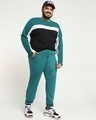 Shop Men's Snazzy Green Plus Size Joggers-Full