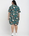 Shop Snazzy Green Plus Size Camo Dress-Full
