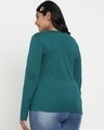 Shop Snazzy Green Plus Size Full Sleeve T-shirt For Women's-Full