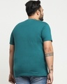 Shop Snazzy Green Plus Size Half Sleeve T-shirt For Men's-Design