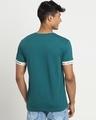 Shop Snazzy Green Sleeve Panel Print T-shirt For Men's-Design