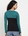 Shop Snazzy Green Sleeve Panel T-shirt-Design