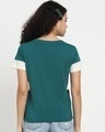 Shop Snazzy Green Three Block T-shirt For Women's-Full