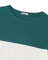 Shop Snazzy Green Three Block T-shirt For Women's