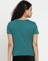 Shop Women's Snazzy Green Wrap Round Relaxed Fit T-shirt-Full