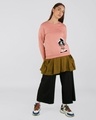 Shop Women's Pink Sneaker Girl Graphic Printed Sweater-Design