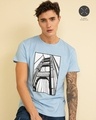 Shop Bridge Sky Blue Graphic T Shirt-Design