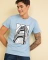 Shop Bridge Sky Blue Graphic T Shirt