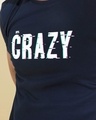 Shop Crazy Navy Graphic T Shirt-Full