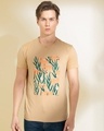 Shop Daffodil Sand Beige Graphic T Shirt-Front