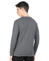 Shop Dark Grey Popcorn Full Sleeve Cotton T Shirt-Design