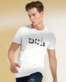 Shop Duh White Graphic T Shirt-Front
