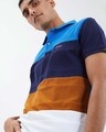 Shop Egyptian Cut & Sew Knitted Polo T Shirt-Full