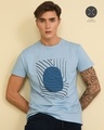 Shop Fingerprint Cool Blue Graphic T Shirt-Full