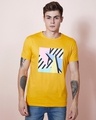 Shop Geometric Mustard Graphic T Shirt-Design