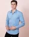 Shop Glimmer Plus Size Zenith Blue Shirt-Design