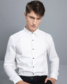 Shop Grandeur White Tuxedo Shirt-Full