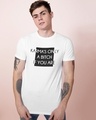 Shop Karma Bitch White T Shirt-Front