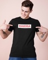 Shop Karma Black T Shirt-Design