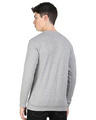 Shop Light Grey Popcorn Full Sleeve Cotton T Shirt-Design