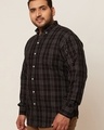 Shop Men's Black Checked Slim Fit Shirt-Design