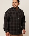 Shop Men's Black Checked Slim Fit Shirt-Full