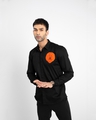 Shop Men's Black Lion Embroidered Slim Fit Shirt-Design