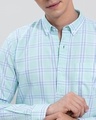 Shop Men's Blue Legacy Checked Slim Fit Shirt