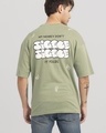 Shop Men's Green Jiggle Jiggle Graphic Printed Oversized T Shirt