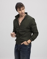 Shop Men's Green Slim Fit Jacket-Design