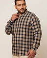 Shop Men's Navy Checked Slim Fit Shirt-Design