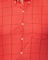 Shop Men's Red Checked Slim Fit Shirt