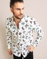 Shop Men's White All Over Butterfly Printed Slim Fit Shirt-Full
