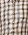 Shop Men's White Checked Slim Fit Shirt-Full