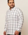 Shop Men's White Checked Slim Fit Shirt-Design