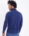 Shop Navy Full Sleeves T Shirt With Face Cover-Full