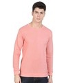 Shop Pink Popcorn Full Sleeve Cotton T Shirt-Front