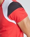 Shop Red Cut & Sew Arm 4 Way Stretch T Shirt