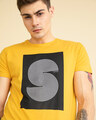 Shop S Design Yellow Graphic T Shirt