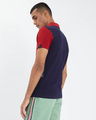 Shop Ssangria Dual Color Knitted Polo T Shirt