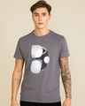 Shop Stone Abstract Grey Graphic T Shirt-Front