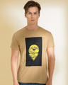 Shop Sunset Sand Brown Graphic T Shirt-Front