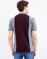 Shop Wine Cut & Sew Knitted Polo T Shirt-Full